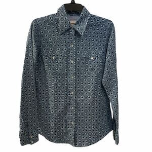 ROPER BLUE HORSE PRINT LONG SLEEVE WESTERN SHIRT - 🔥NEW🔥